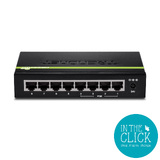 TRENDnet TPE-TG44g 8 Port (4+4) Gigabit PoE+ Switch; SHOP.INSPIRE.CHANGE