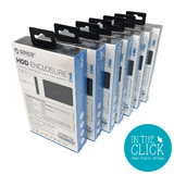 LOT OF 7 Orico 2189U3 USB 3.0 Enclosure for 2.5in SATA HDD; SHOP.INSPIRE.CHANGE