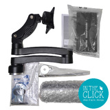 ICW Ultra 560 Arm Desk Mount & 7.5in Pole Riser Kit + VESA height adjust adapter